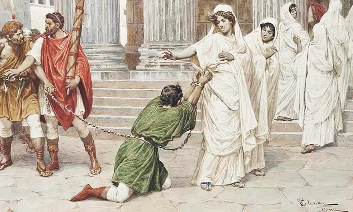 Плевки в Древнем Риме